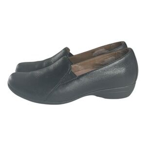 Dansko Farrah slip on‎ Black 100 Leather Foam Women's shoes